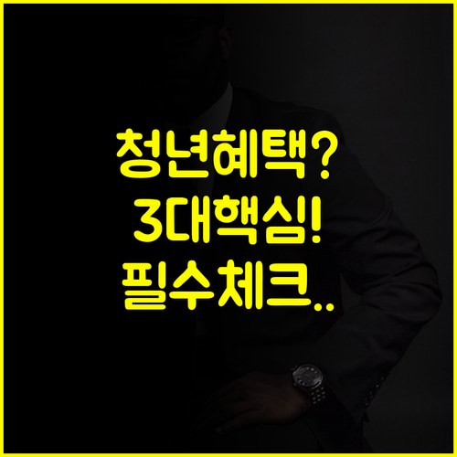 청년지원금 일자리 자산 주거 3대 핵심 분야 최종 점검 리스트