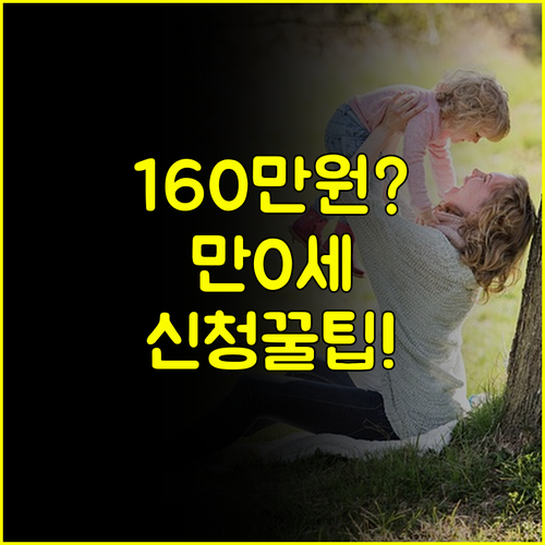 만 0세 160만원 부모급여 놓치지 않는 복지로 온라인 신청 완벽 가이드