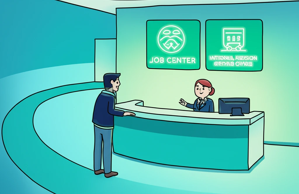 실업크레딧 신청 절차 흐름도 이미지