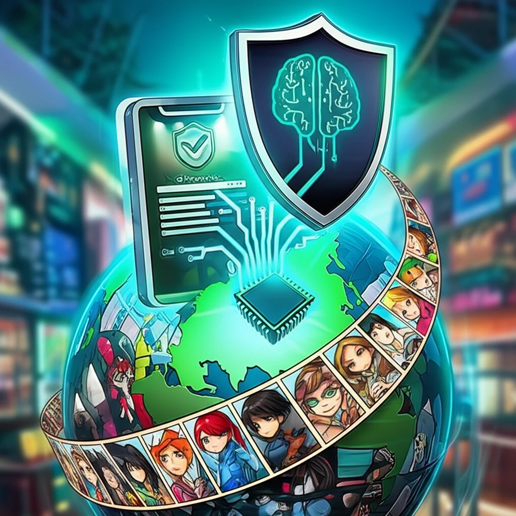 네이버의 AI, 커머스, 웹툰 3대 성장 동력 시너지 다이어그램